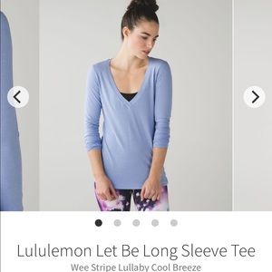 Lululemon Let Be Long Sleeve tee